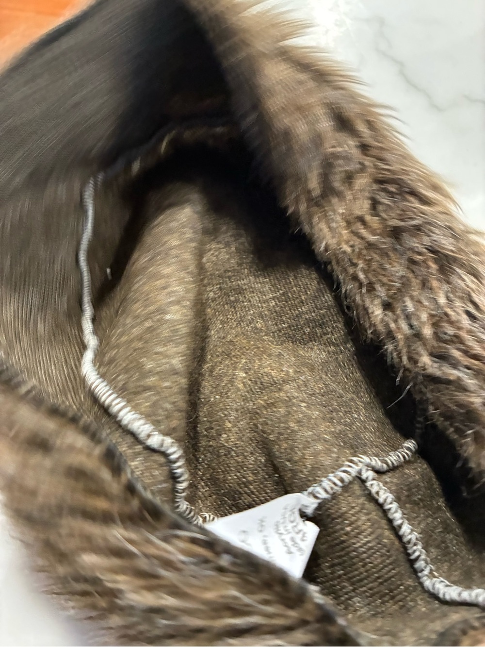 Pawnee Bill's Hat Co faux Racoon tail hat size Large - Picture 5 of 6